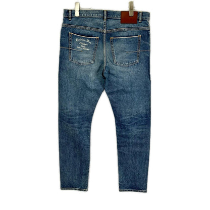 DIOR ディオール 213DS15AY988 アトリエ SLIM17 REGULAR レザーパッチ デニムパンツ ボトムス