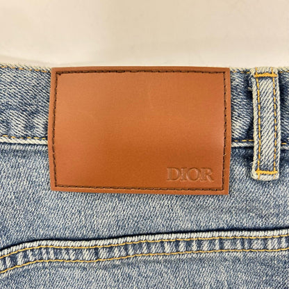 DIOR ディオール 213DS15AY988 アトリエ SLIM17 REGULAR レザーパッチ デニムパンツ ボトムス