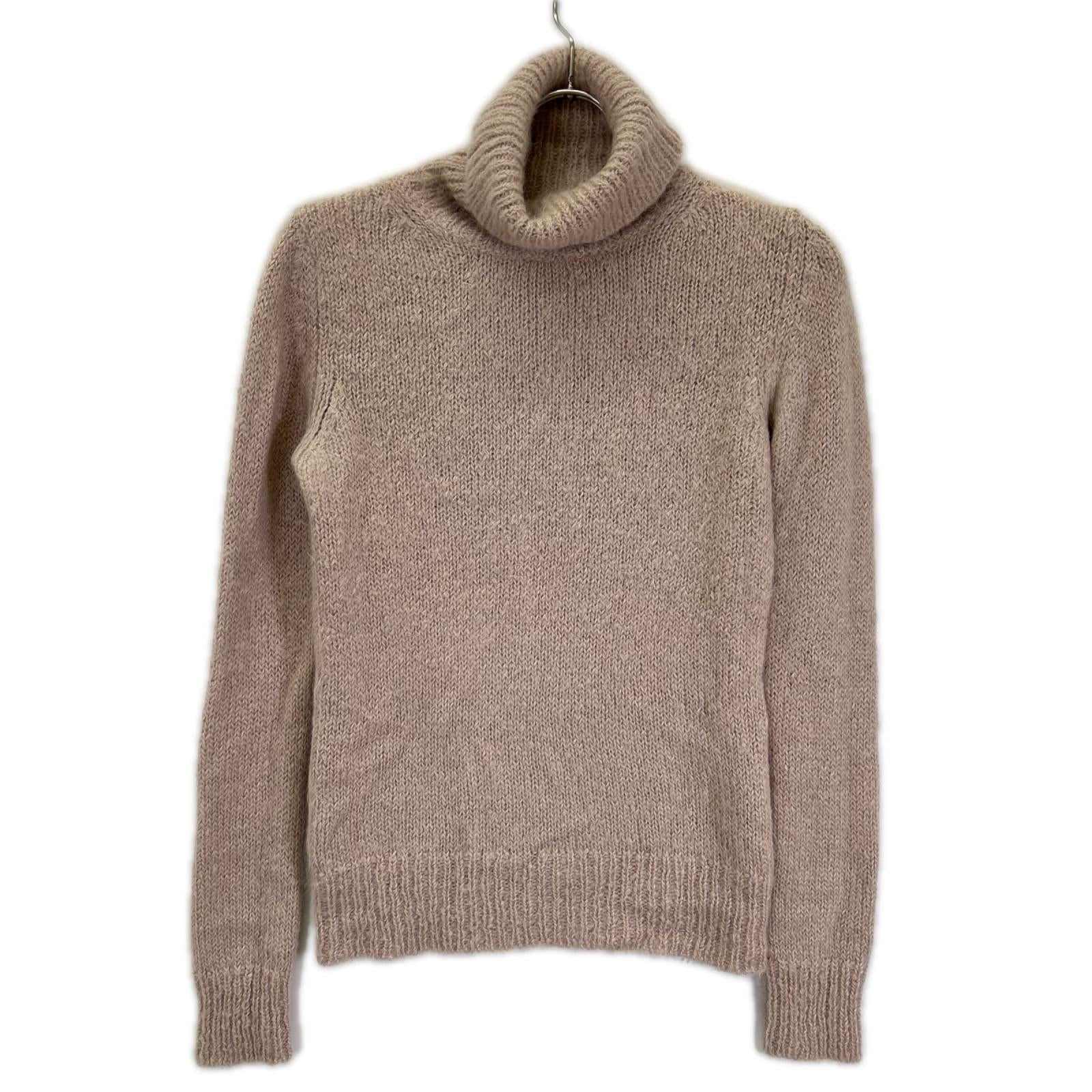 DRIES VAN NOTEN ドリスヴァンノッテン ベージュ アルパカ×メリノウール タートルネック ニット トップス