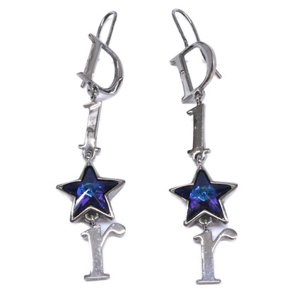 DIOR ディオール ブルースター ロゴ ダングル ピアス