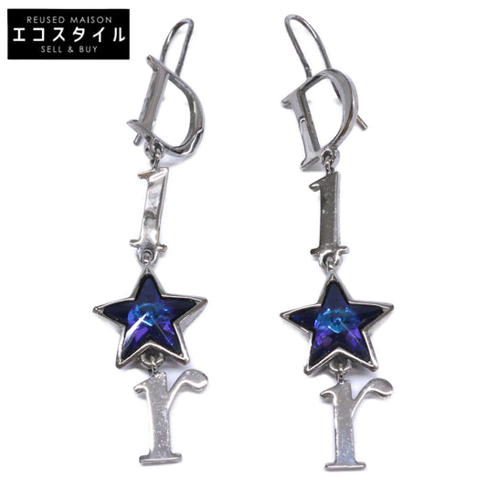 DIOR ディオール ブルースター ロゴ ダングル ピアス