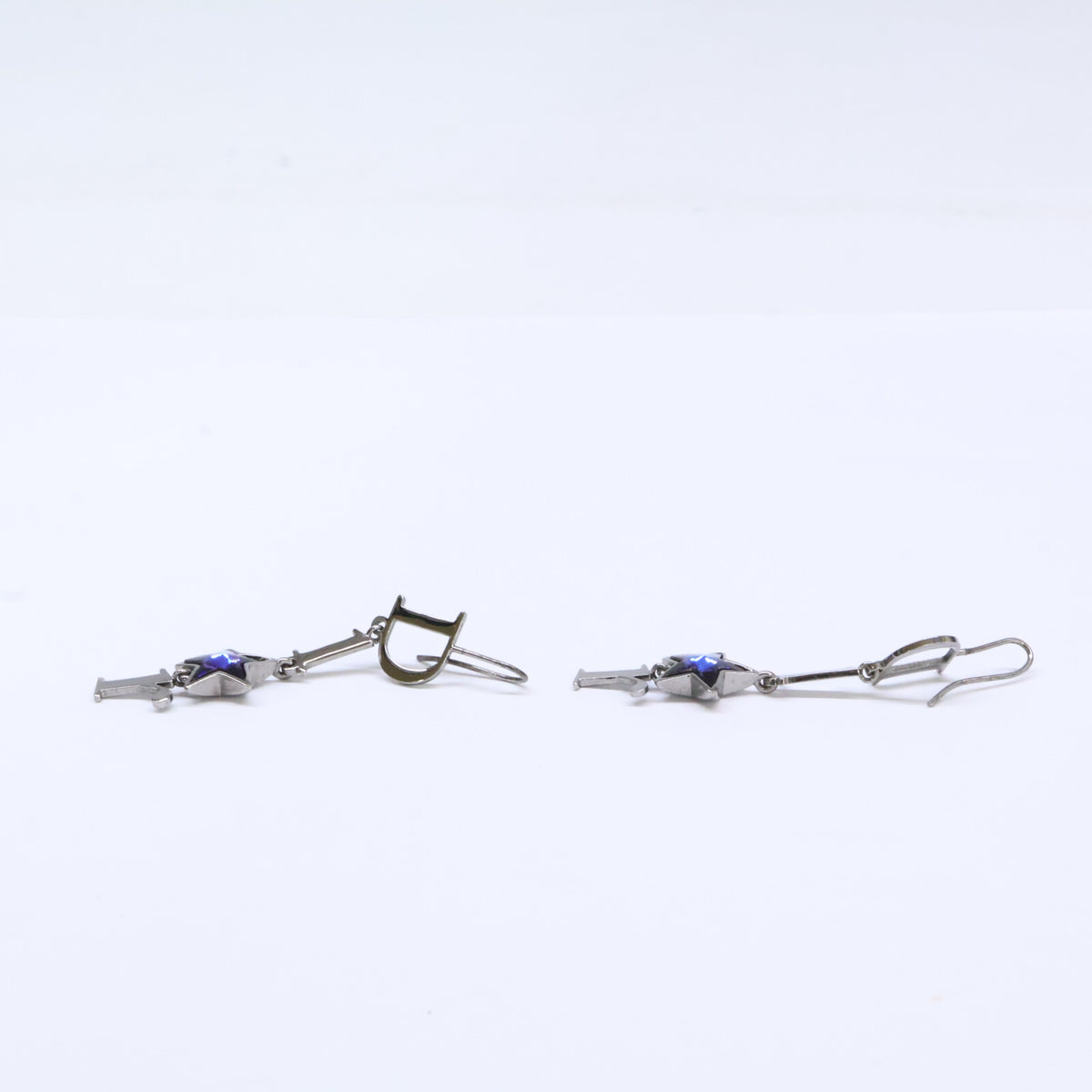 DIOR ディオール ブルースター ロゴ ダングル ピアス