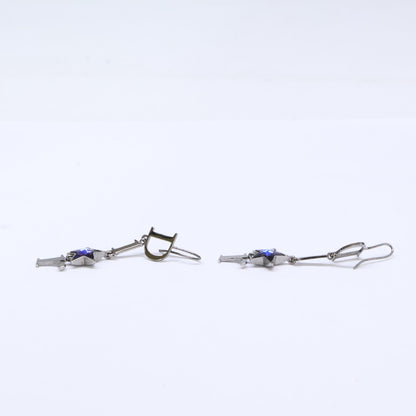 DIOR ディオール ブルースター ロゴ ダングル ピアス