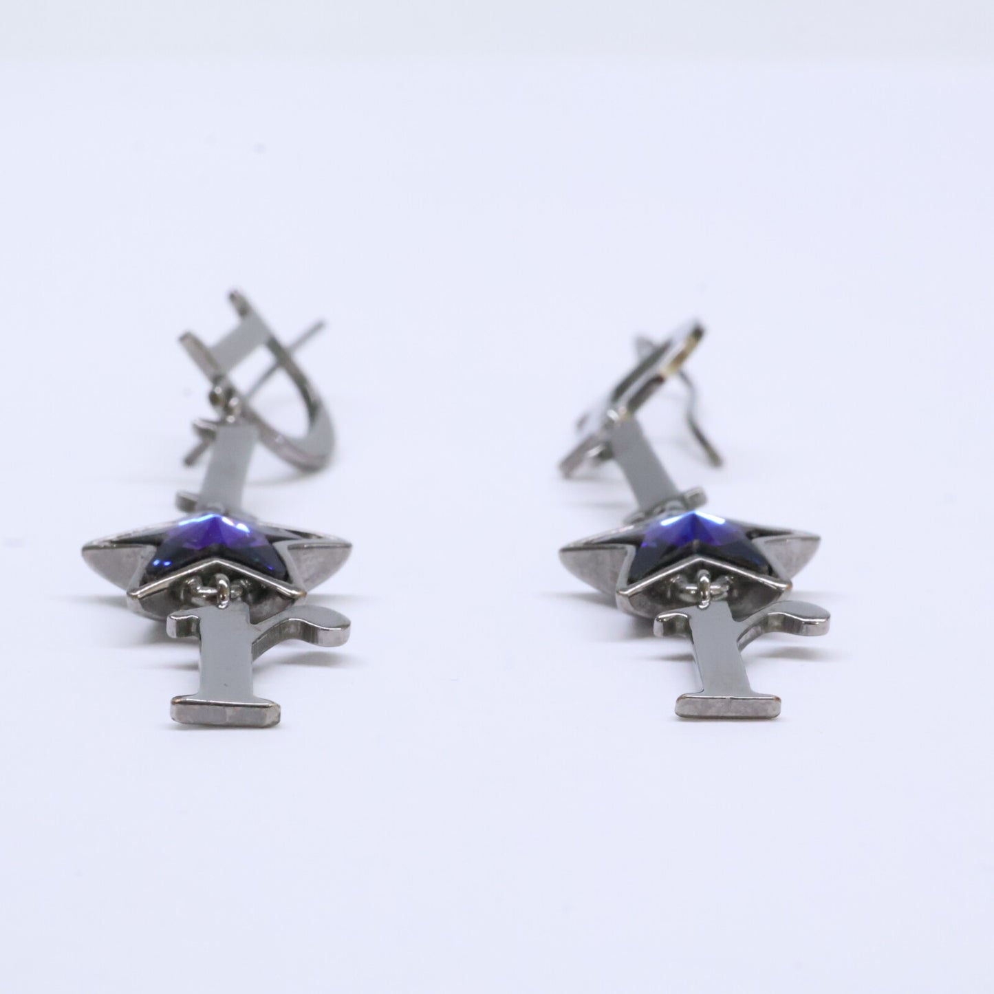 DIOR ディオール ブルースター ロゴ ダングル ピアス