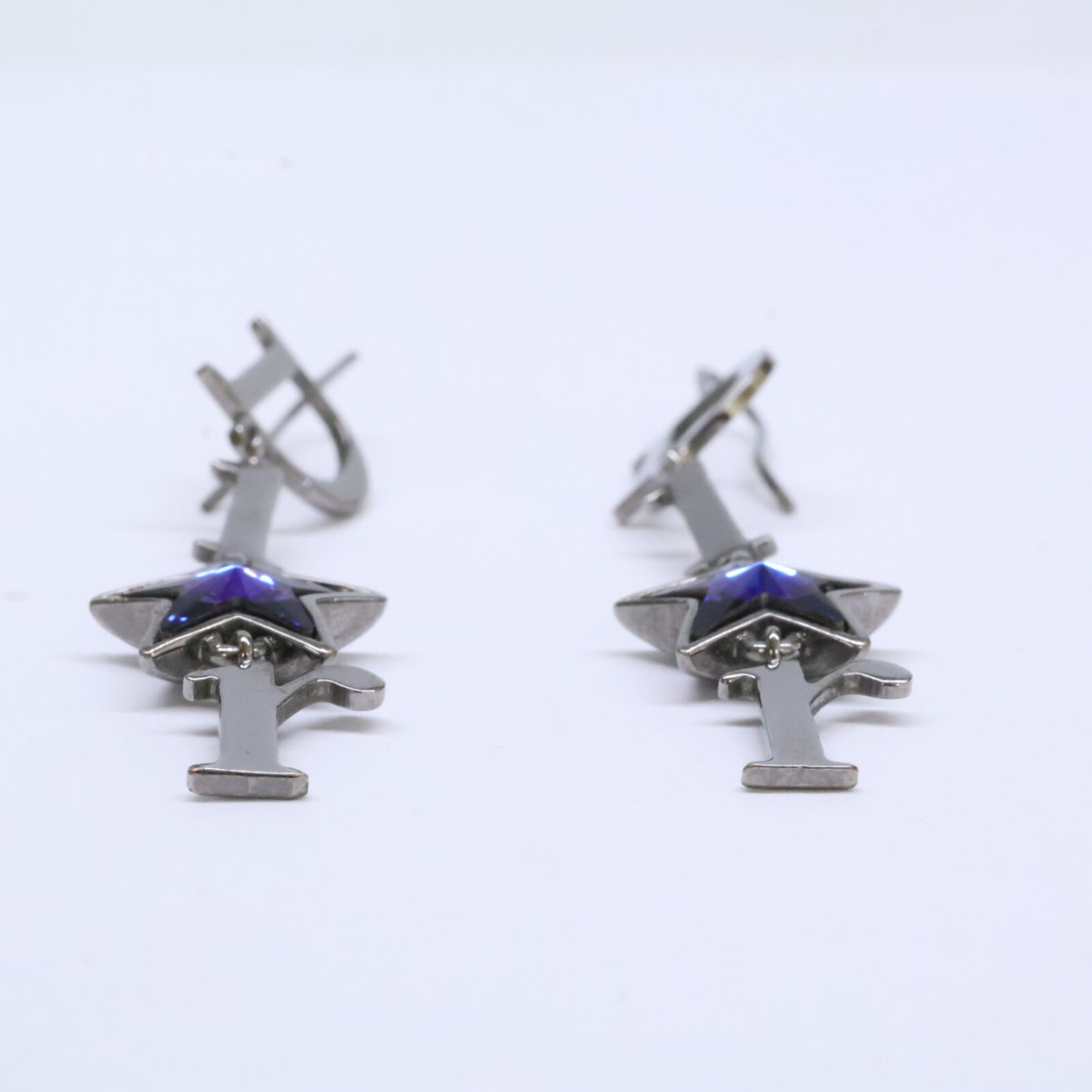 DIOR ディオール ブルースター ロゴ ダングル ピアス