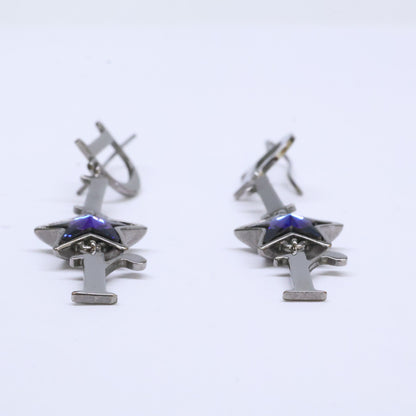 DIOR ディオール ブルースター ロゴ ダングル ピアス