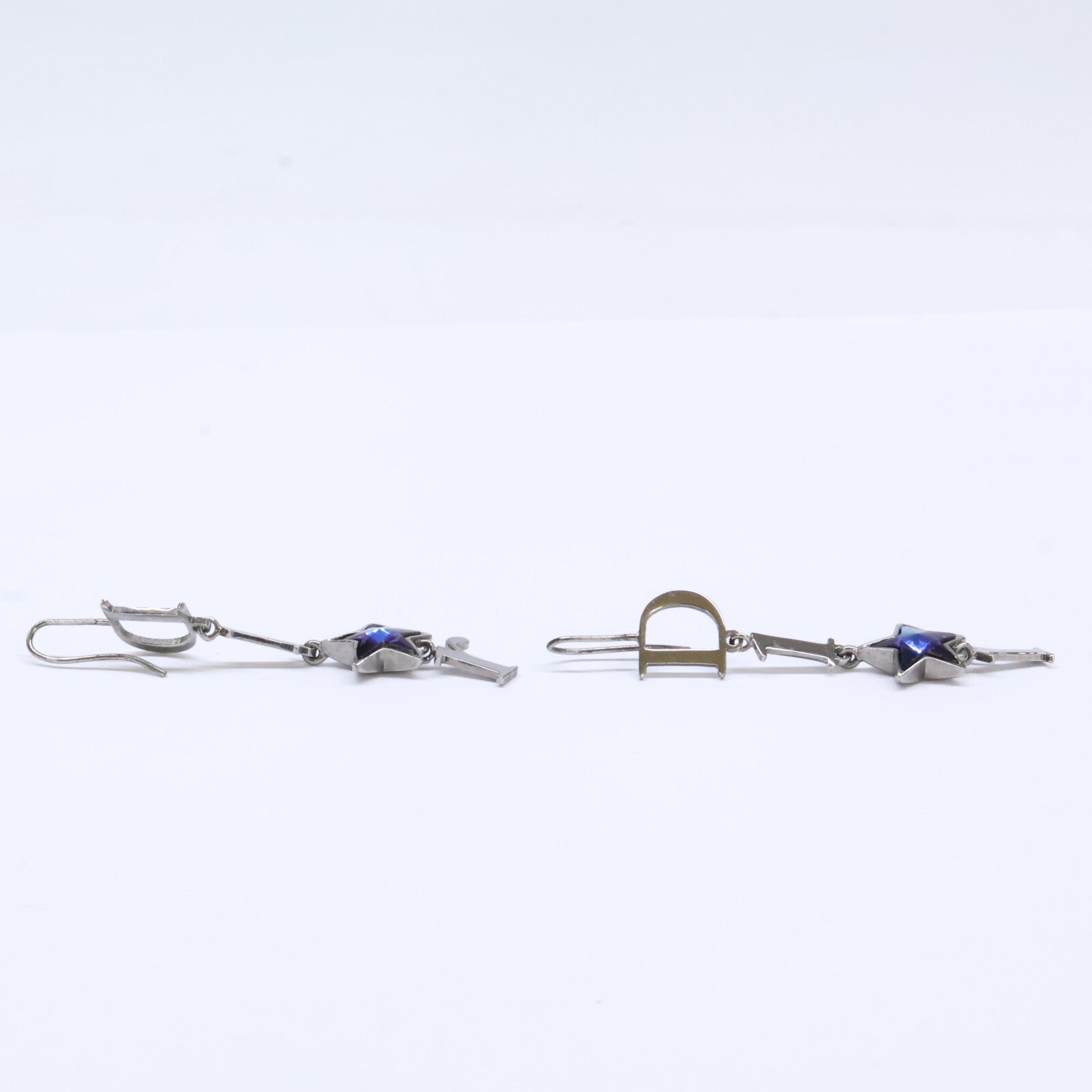 DIOR ディオール ブルースター ロゴ ダングル ピアス