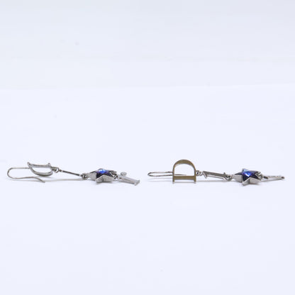 DIOR ディオール ブルースター ロゴ ダングル ピアス