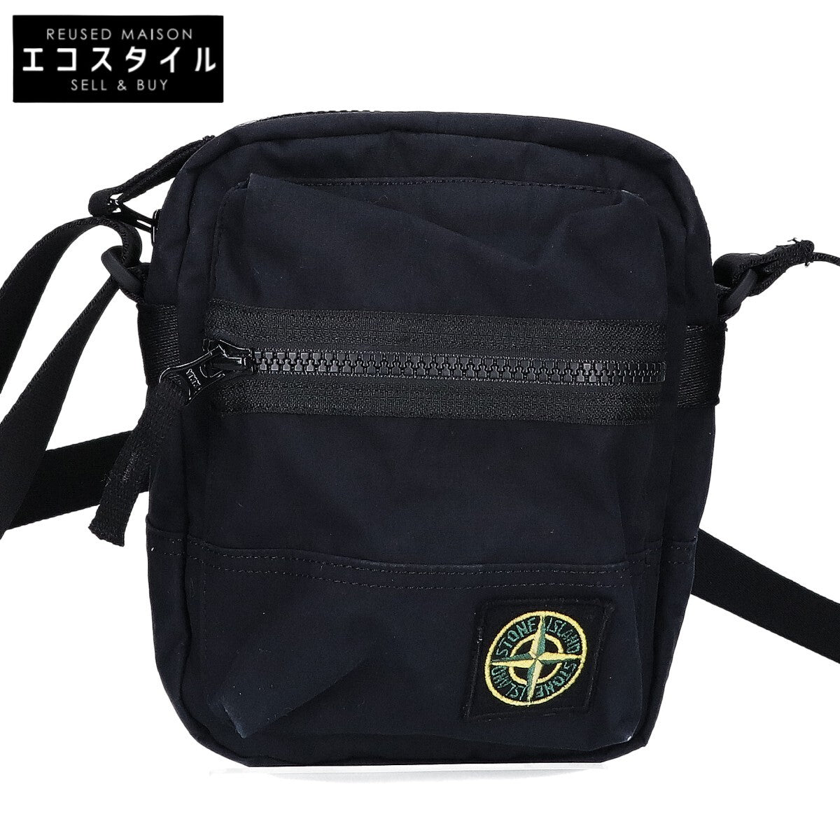 STONE ISLAND ストーンアイランド K2S159200019S0257 V0029 コンパスバッチ ジップ クロスボディバッグ ショルダーバッグ