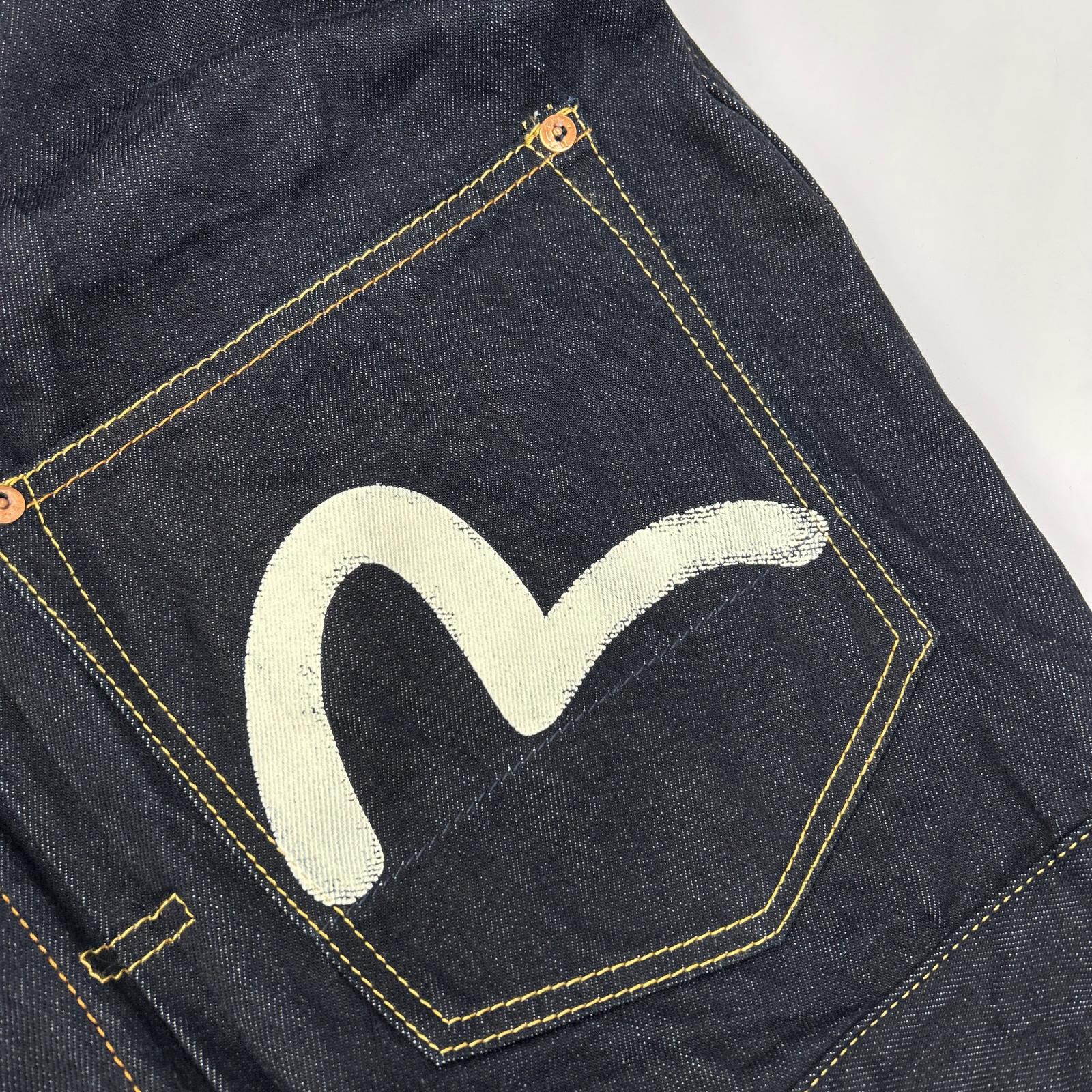 EVISU エヴィス 2ESHTM5DJ1241 インディゴ エクリュカモメプリント デニムジャケット ジャケット