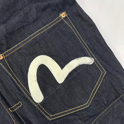 EVISU エヴィス 2ESHTM5DJ1241 インディゴ エクリュカモメプリント デニムジャケット ジャケット