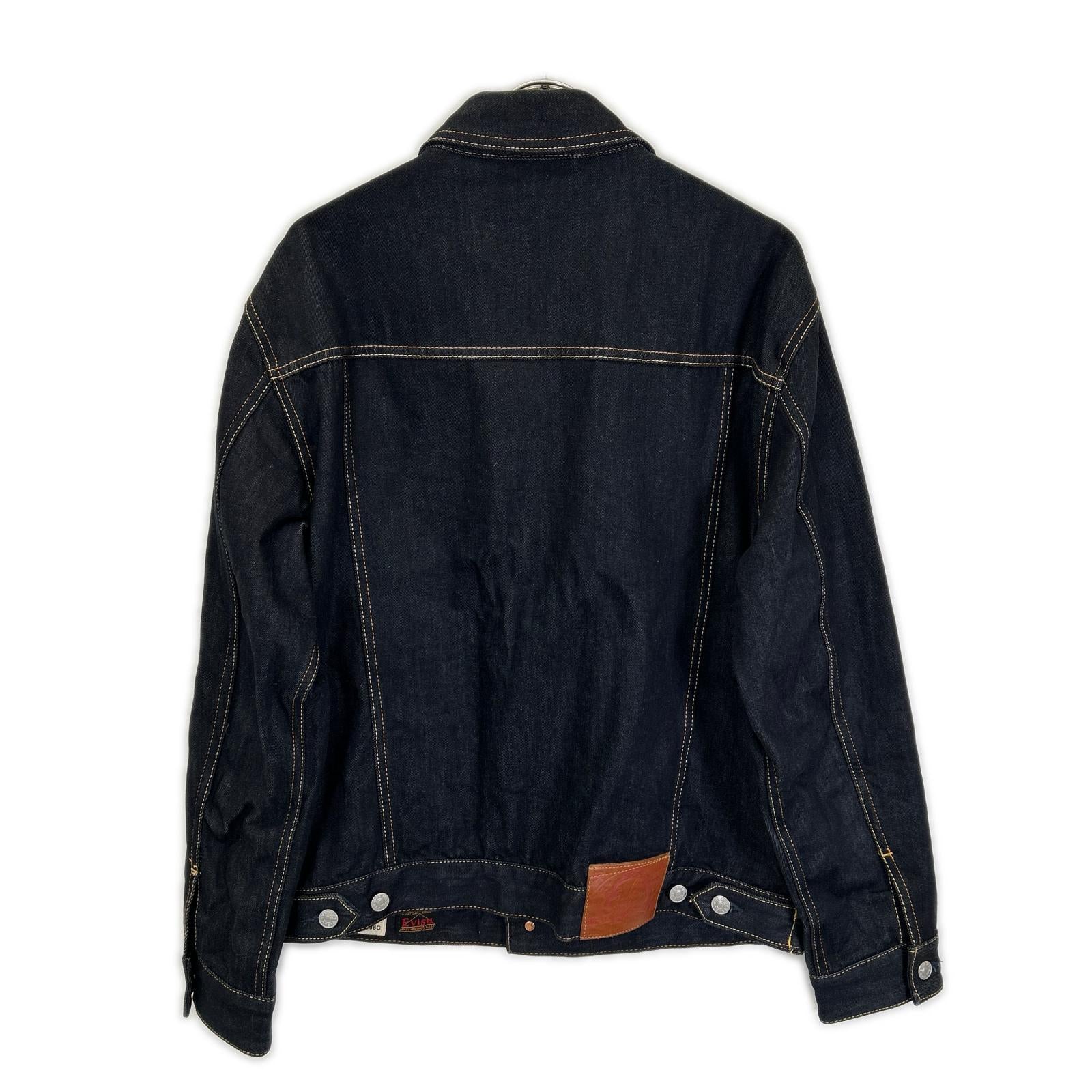EVISU エヴィス 2ESHTM5DJ1241 インディゴ エクリュカモメプリント デニムジャケット ジャケット