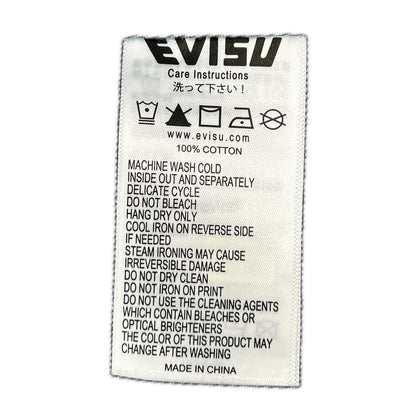 EVISU エヴィス 2ESHTM5DJ1241 インディゴ エクリュカモメプリント デニムジャケット ジャケット
