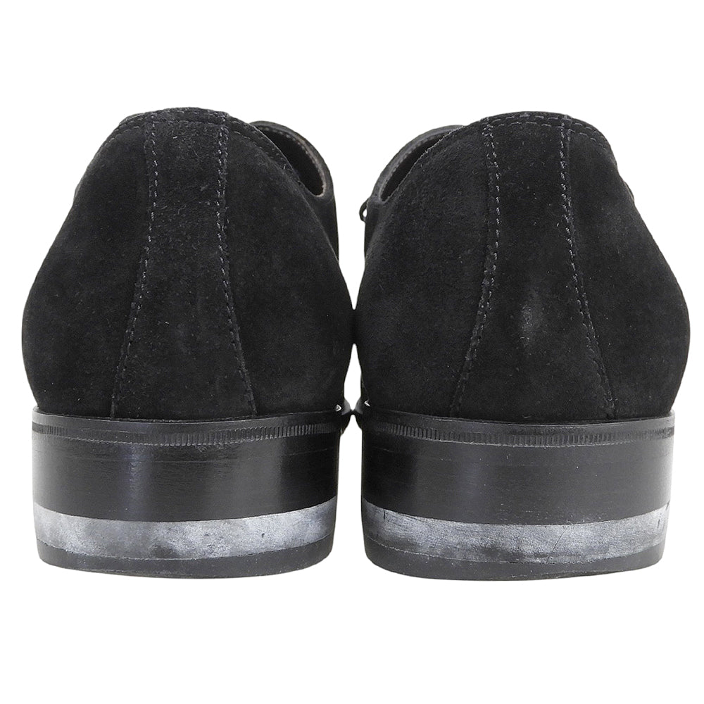 BOTTEGA VENETA ボッテガヴェネタ スエード 切替デザイン ストレートチップ シューズ メンズ ブラック 39 1/2 シューズ