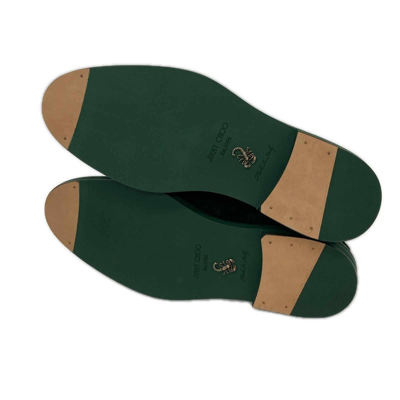 JIMMY CHOO ジミーチュウ 【新品同様】スエード レースアップ サイドゴア キャップトゥ ブーツ シューズ