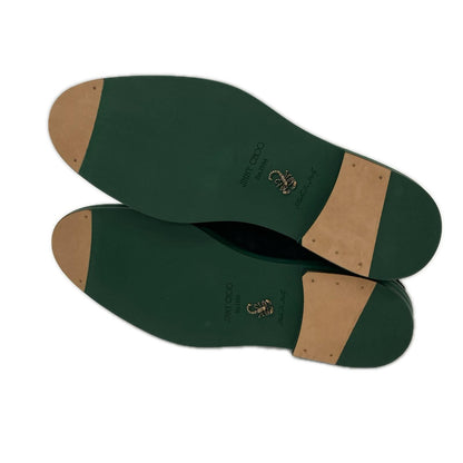 JIMMY CHOO ジミーチュウ 【新品同様】スエード レースアップ サイドゴア キャップトゥ ブーツ シューズ