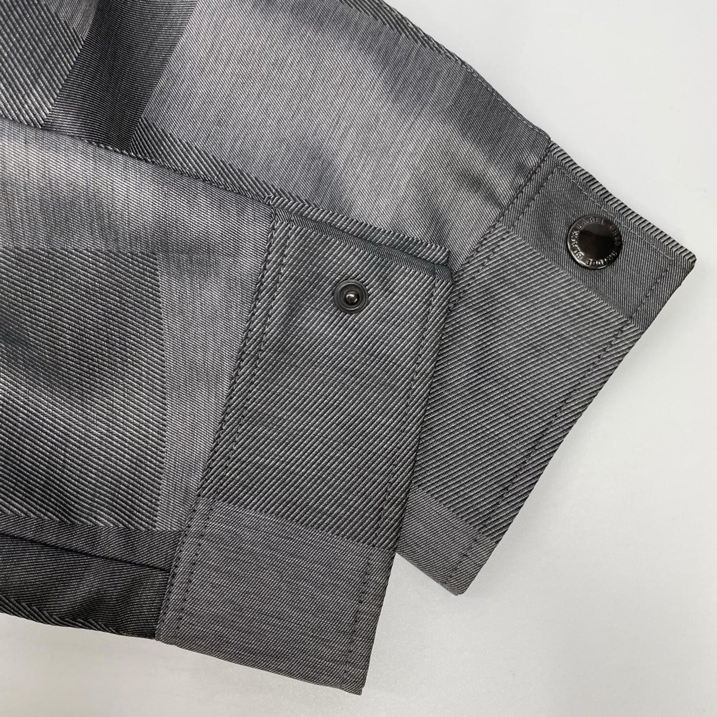 BLACK LABEL CRESTBRIDGE ブラックレーベルクレストブリッジ 51F03-202-06 グレー チェック ナイロン ジップパーカー ジャケット ジャケット