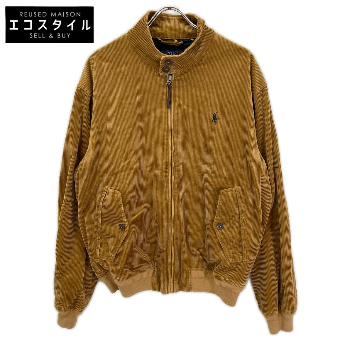 POLObyRalphLauren ポロラルフローレン ブラウン 太畝 コーデュロイ ジップ ジャケット ジャケット