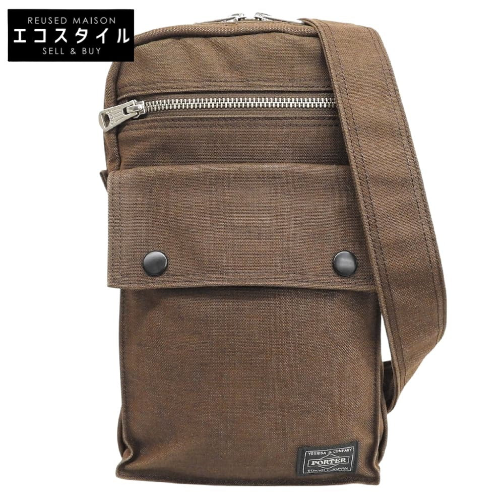 PORTER ポーター 美品 SMOKYSLING SHOULDER BAG ショルダー ボディバッグ メンズ ブラウン 592-27531 ボディバッグ