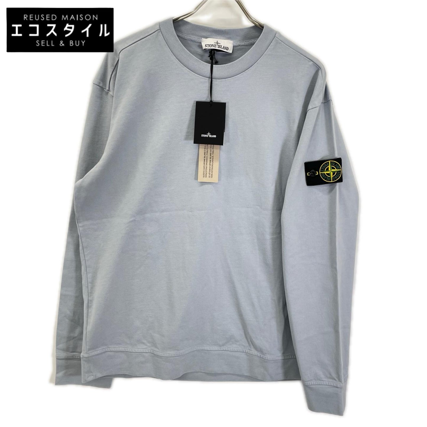 STONE ISLAND ストーンアイランド L2S156100057S0B50 ASH GRAY HEAVY ORGANIC COTTON JERSEY スウェット トップス