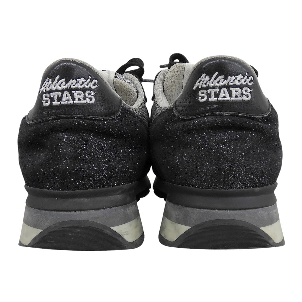 AtlanticSTARS アトランティックスターズ ラメ ローカットスニーカー シューズ メンズ グレー×ブラック 25.0cm シューズ