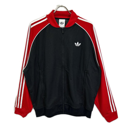 adidas アディダス KE0115 レッド×ブラック ルーズメッシュトラックトップ ジャケット