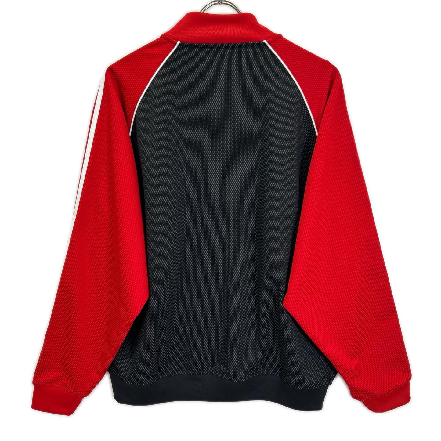 adidas アディダス KE0115 レッド×ブラック ルーズメッシュトラックトップ ジャケット
