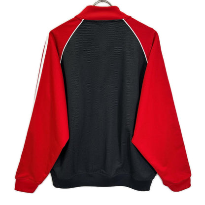 adidas アディダス KE0115 レッド×ブラック ルーズメッシュトラックトップ ジャケット