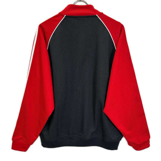 adidas アディダス KE0115 レッド×ブラック ルーズメッシュトラックトップ ジャケット