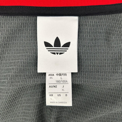adidas アディダス KE0115 レッド×ブラック ルーズメッシュトラックトップ ジャケット