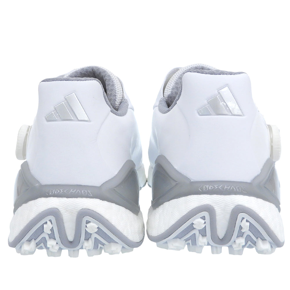 adidas アディダス 新品同様 コードカオス 27 ボア CODECHAOS BOA ゴルフシューズ メンズ ホワイト×シルバー 27.0cm KI1387 シューズ