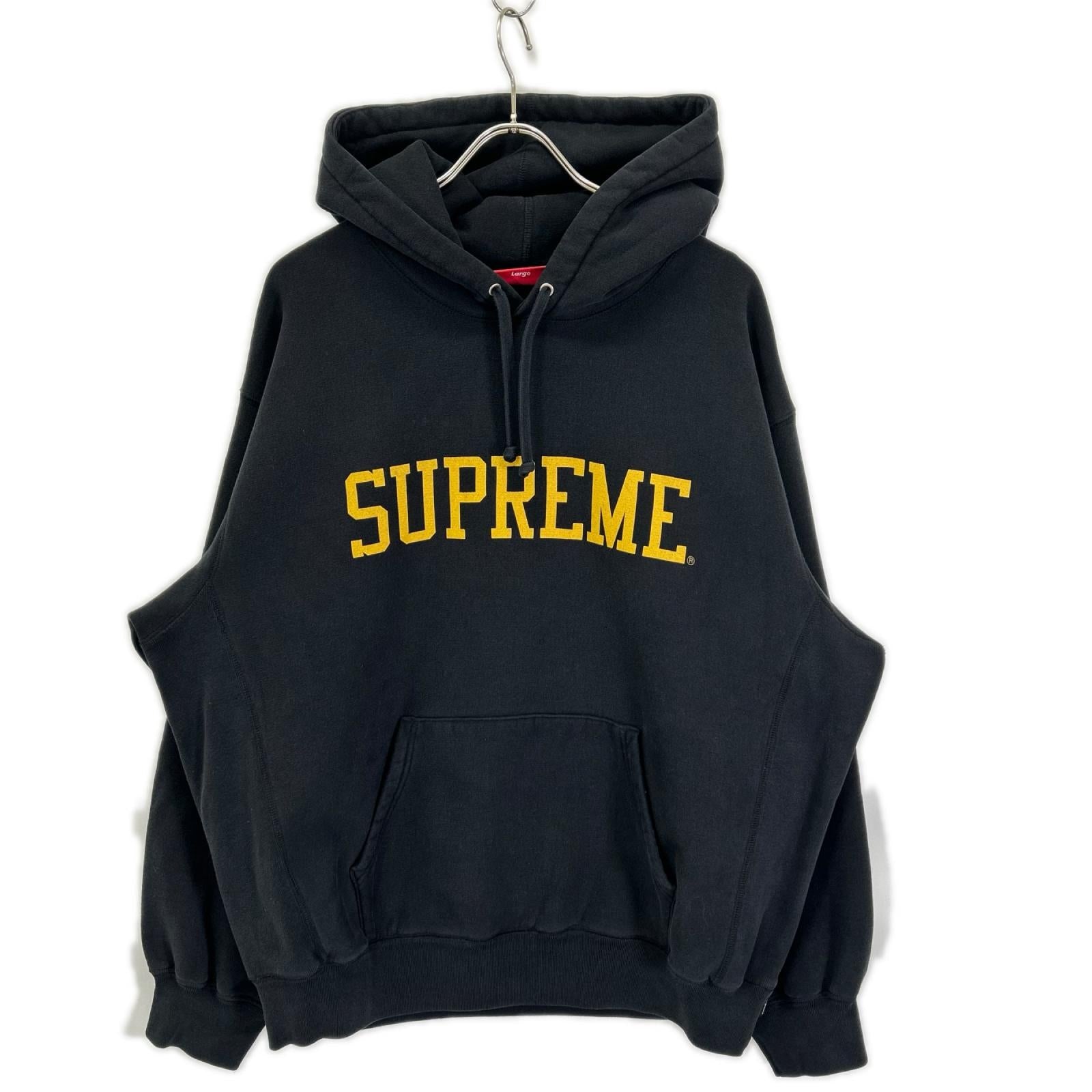 Supreme シュプリーム 23AW ブラック バーシティ プルオーバー フーディー トップス
