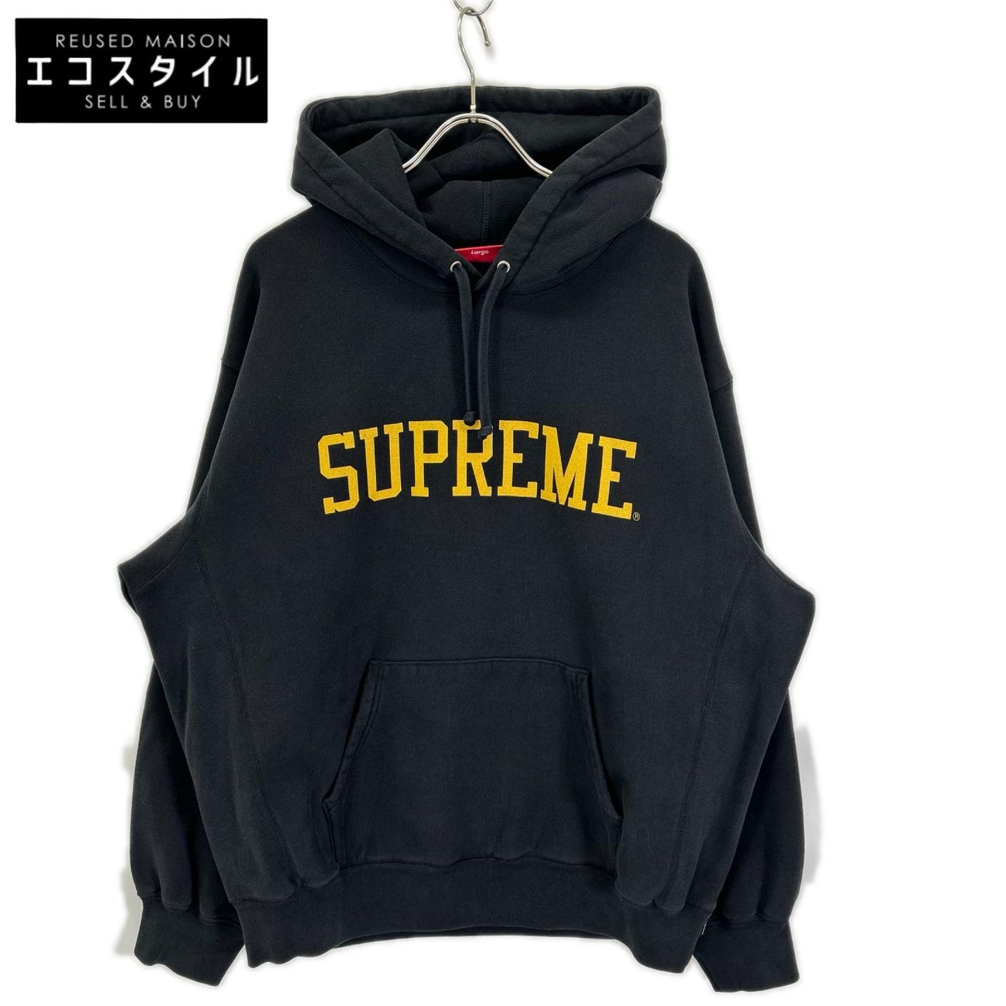 Supreme シュプリーム 23AW ブラック バーシティ プルオーバー フーディー トップス