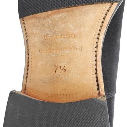 UNION IMPERIAL ユニオンインペリアル 美品 スエード ストレートチップ シューズ メンズ ブラック 7 1/2 U2101 シューズ