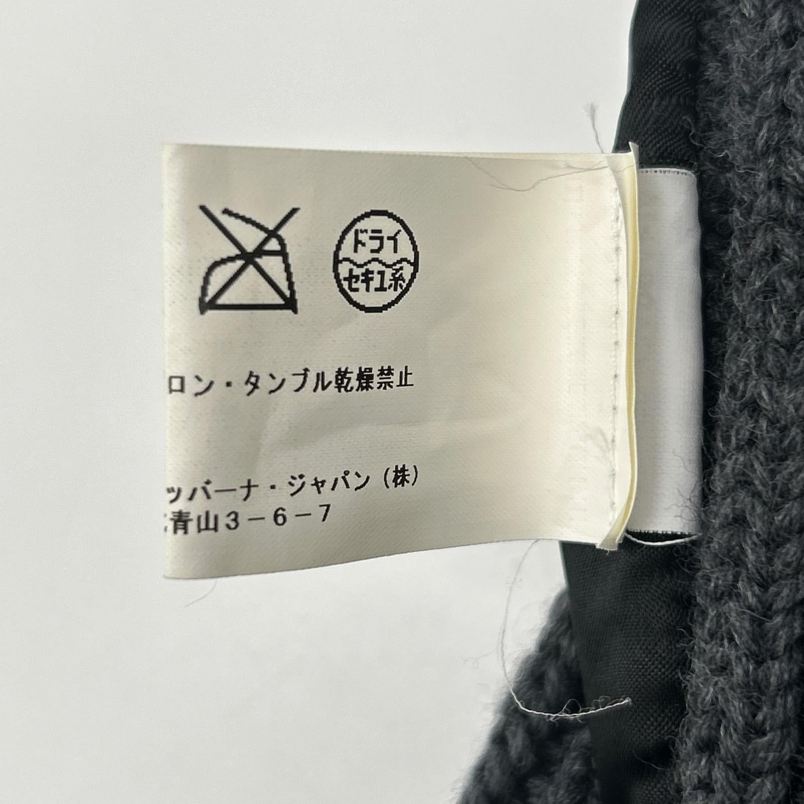 DOLCE&GABBANA ドルチェアンドガッバーナ G7152T ブラック×グレー コーデュロイ ニット切替 ベスト ベスト