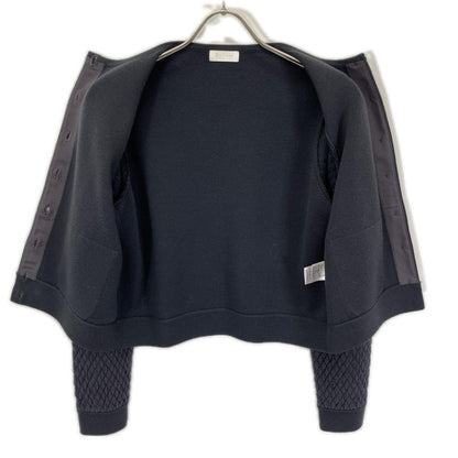 BALLSEY ボールジー 11-02-24-02103 グレー ウールコットンパールコンビ クルーネックカーディガン トップス