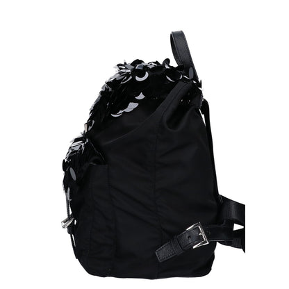 PRADA プラダ 美品 1BZ811 ナイロン スパンコール バックパック リュック バックパック