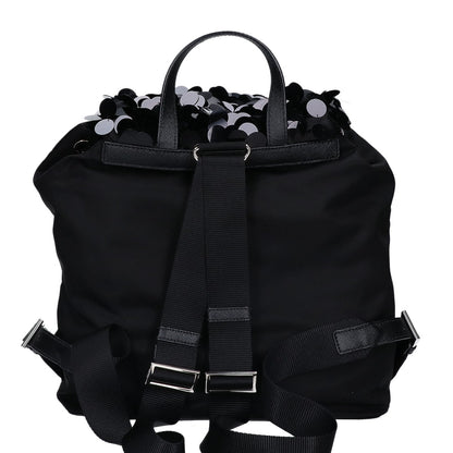 PRADA プラダ 美品 1BZ811 ナイロン スパンコール バックパック リュック バックパック