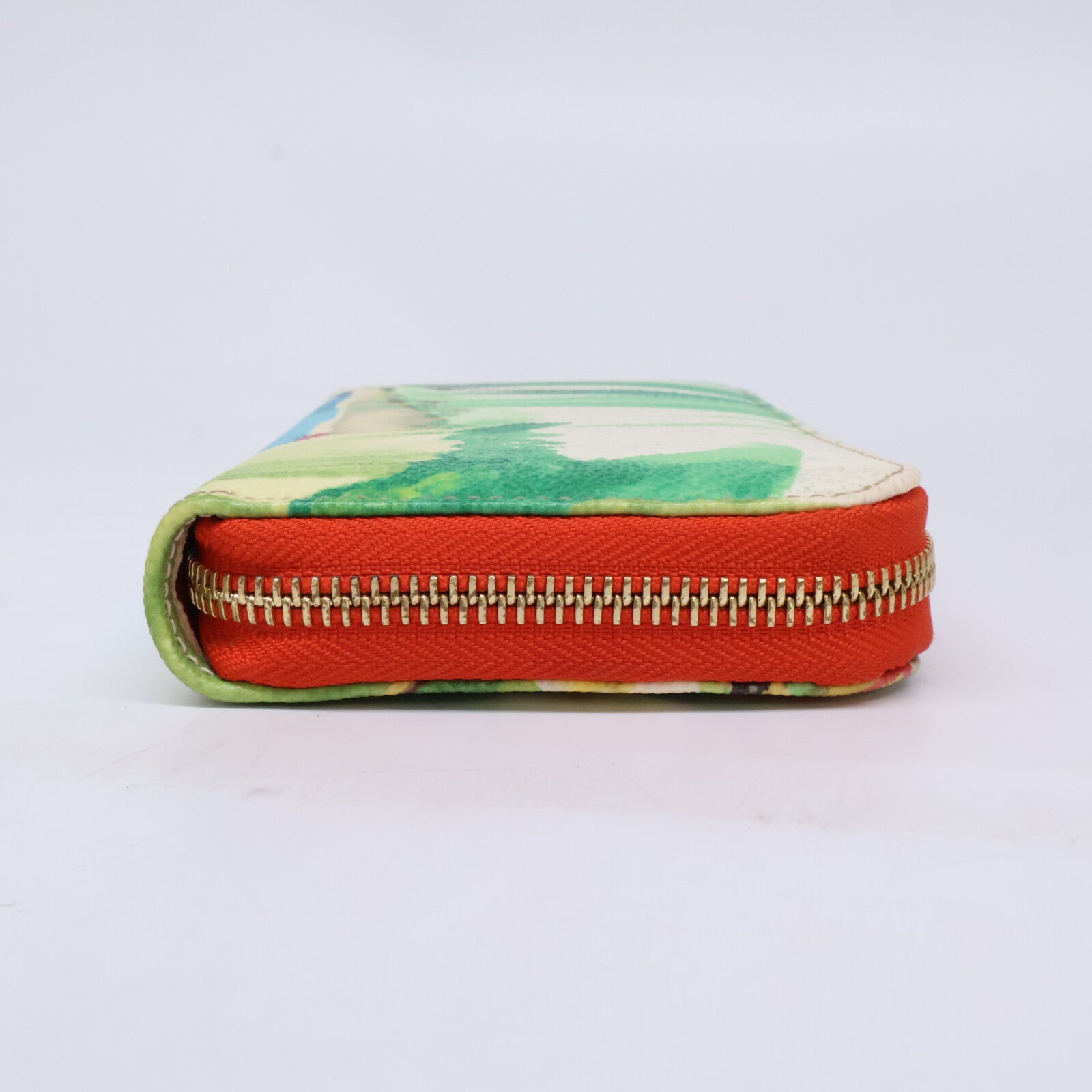 ETRO エトロ 【新品同様】トロピカルデザイン ラウンドジップ ロングウォレット 長財布（小銭入れあり）