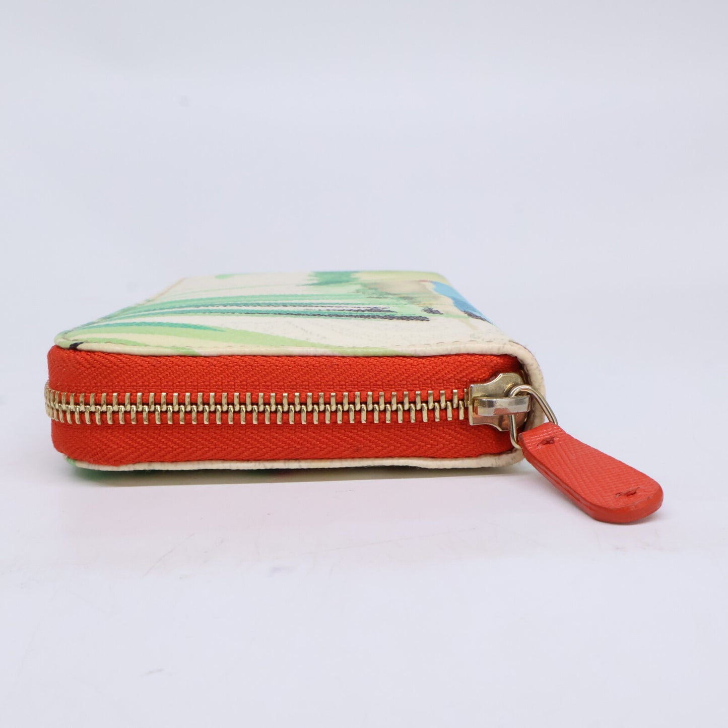 ETRO エトロ 【新品同様】トロピカルデザイン ラウンドジップ ロングウォレット 長財布（小銭入れあり）