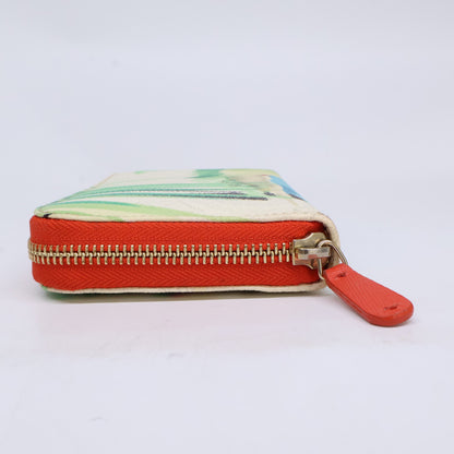 ETRO エトロ 【新品同様】トロピカルデザイン ラウンドジップ ロングウォレット 長財布（小銭入れあり）