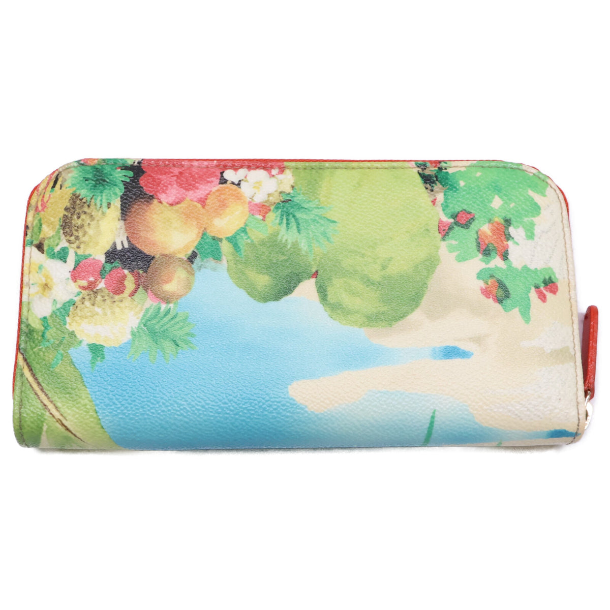 ETRO エトロ 【新品同様】トロピカルデザイン ラウンドジップ ロングウォレット 長財布（小銭入れあり）