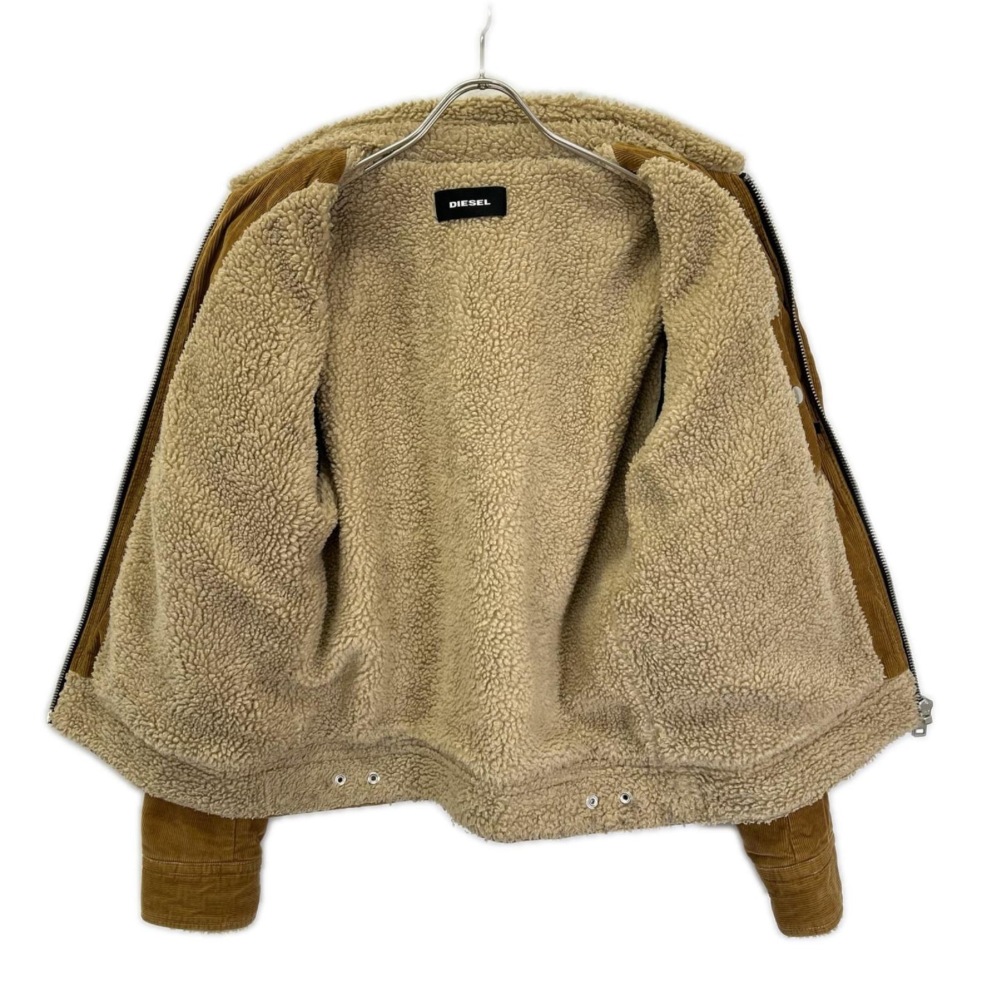 DIESEL ディーゼル ブラウン ボア コーデュロイジップアップジャケット ジャケット