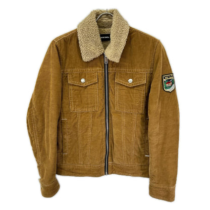 DIESEL ディーゼル ブラウン ボア コーデュロイジップアップジャケット ジャケット