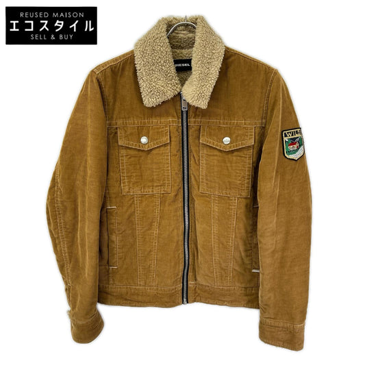 DIESEL ディーゼル ブラウン ボア コーデュロイジップアップジャケット ジャケット