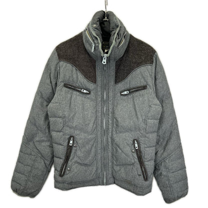 DIESEL ディーゼル グレー 切り替えデザイン ダウンジャケット ジャケット