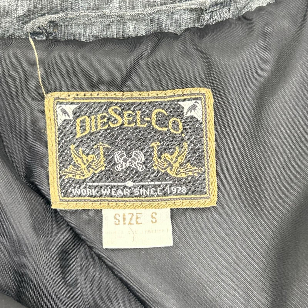 DIESEL ディーゼル グレー 切り替えデザイン ダウンジャケット ジャケット