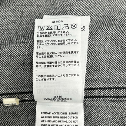 EVISU エヴィス 2ESEJM5DJ6003XXDN ブラック カモメプリント レギュラーフィット デニムトラッカージャケット ジャケット