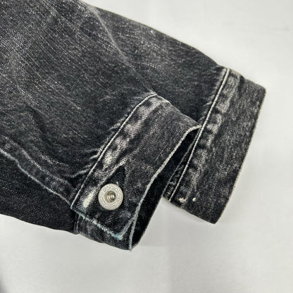 EVISU エヴィス 2ESEJM5DJ6003XXDN ブラック カモメプリント レギュラーフィット デニムトラッカージャケット ジャケット