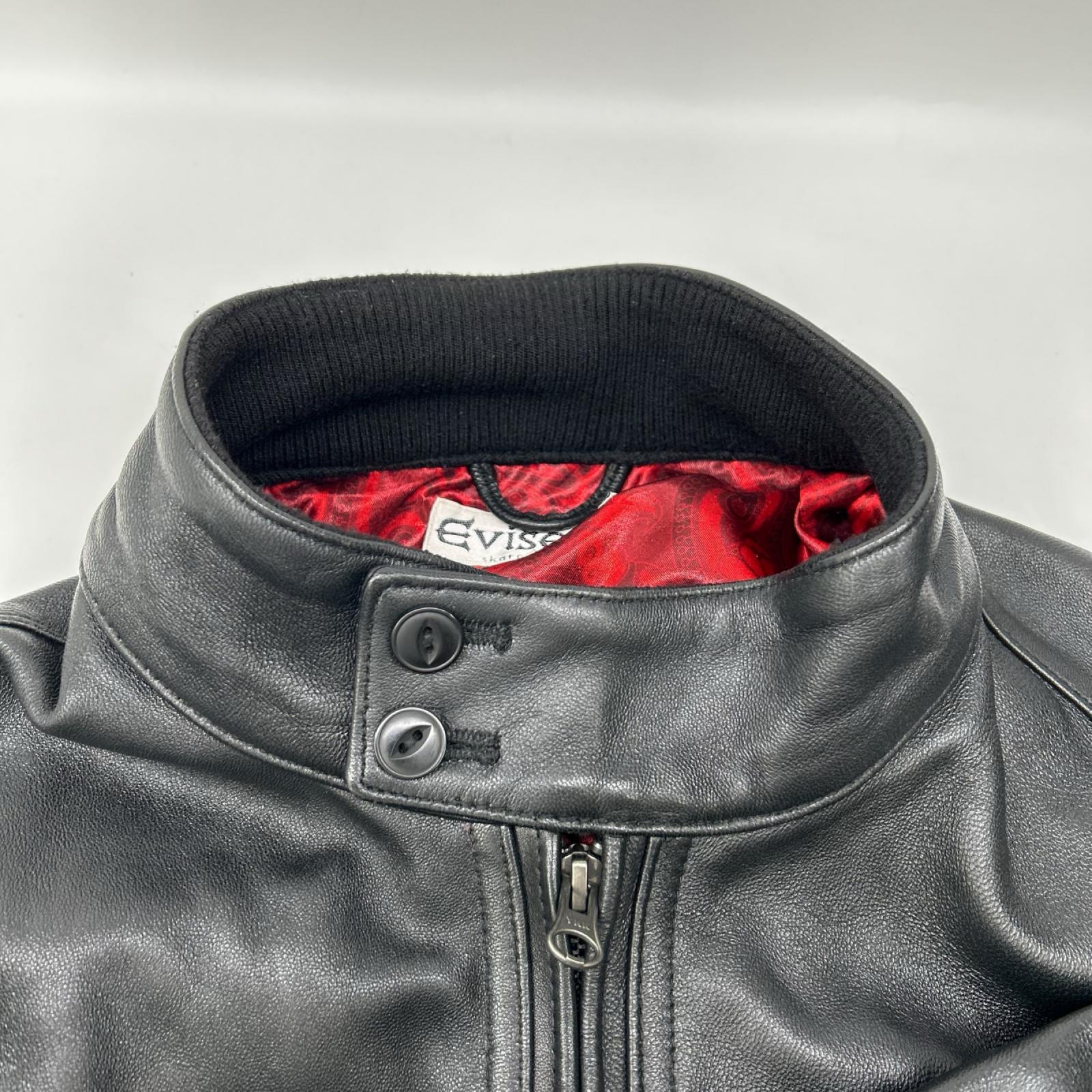 EVISEN エビセン ブラック ラムレザー E9 LEATHER JKT ジャケット ジャケット
